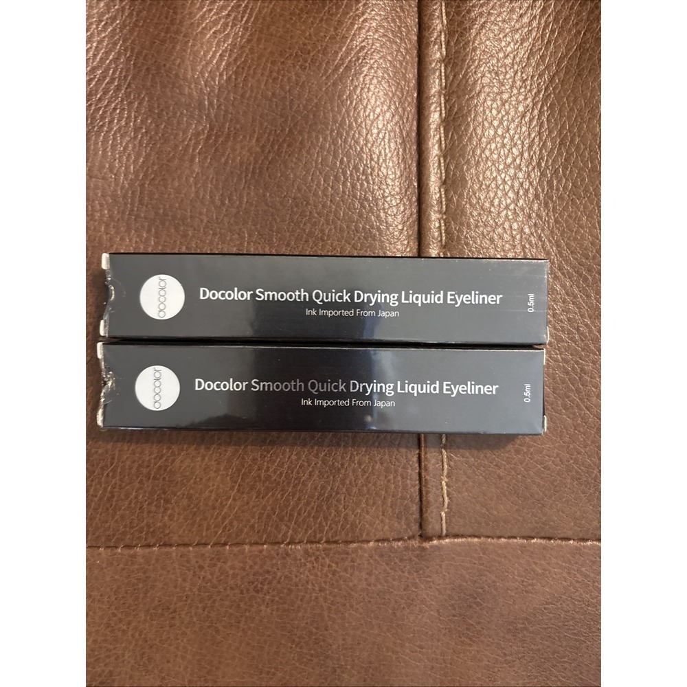 Docolor Waterproof Eyeliner‎ Precise All Day Black Eyeliner Liquid set of 2 new